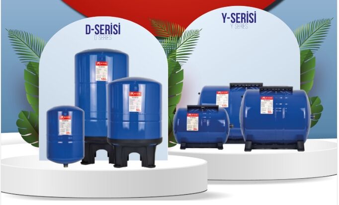 TR TANK 24 lt. 10 Bar Sabit Membranlı Yatay Genleşme Tankı