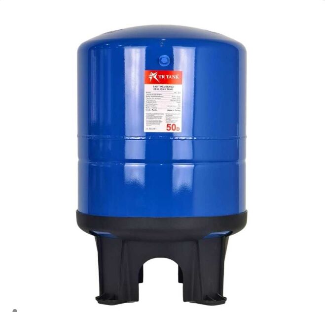 TR TANK 50 LT Dikey Sabit Membranlı Patlamayan Hidrofor Genleşme Tankı (Uzun Ömürlü)