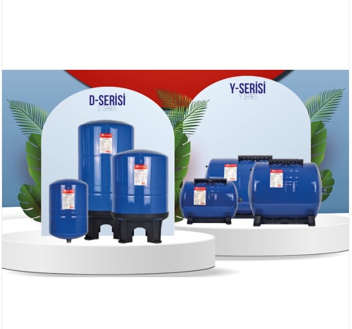 TR TANK 100 LT Dikey Sabit Membranlı Patlamayan Hidrofor Genleşme Tankı (Uzun Ömürlü)